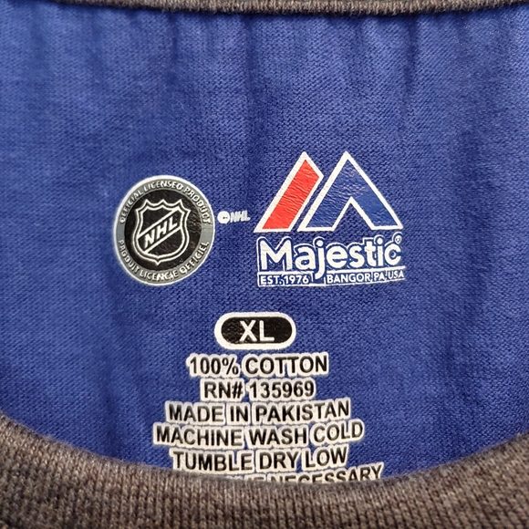 New York Islander Majestic Distress Logo Youth Tee - Picture 4 of 4